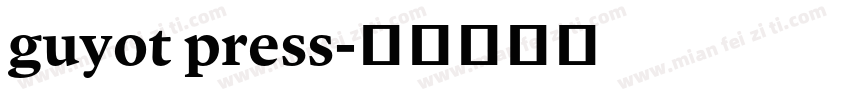 guyot press字体转换